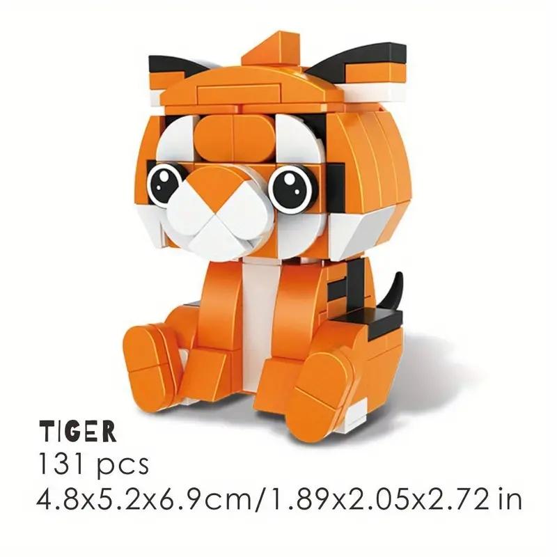 Ensemble de Blocs de Construction Animaux Mignons Collection de Briques à Petites Particules Décoration Amusante Cadeaux Éducatifs pour les Fêtes Pour Adultes