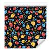 Ladybugs Wallpaper Navy Blue and Ochre for Living Room and Bedroom 50x1000