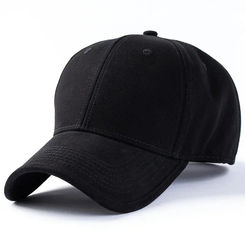 Casquettes de Baseball Grande Taille à Grande Tête pour Hommes Femmes Chapeau de Soleil Décontracté d'Extérieur Gorras Homme Couleur Unie Casquette Papa 60 63cm Grande Taille
