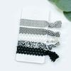 5pcs/set Girls Elastic Hair Ties Cute Flower Headbands Hair Bands Print Hairbands Women Girls Ponytail Holder Hair Accessories