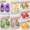 U-shaped Straw Weave Earrings Sweet Beach Drop Earrings Mesh Flower Earrings  Girls Gift