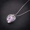 Módní ženy vyhloubit srdce drahokamu přívěsek světelný řetěz náhrdelník dárek