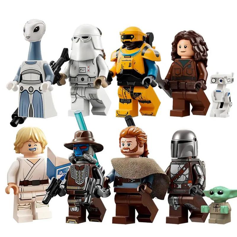 Star Wars Movie Building Block Figures Skywalker Battle Assembly Toys KM66037-66044 8-Pack Set