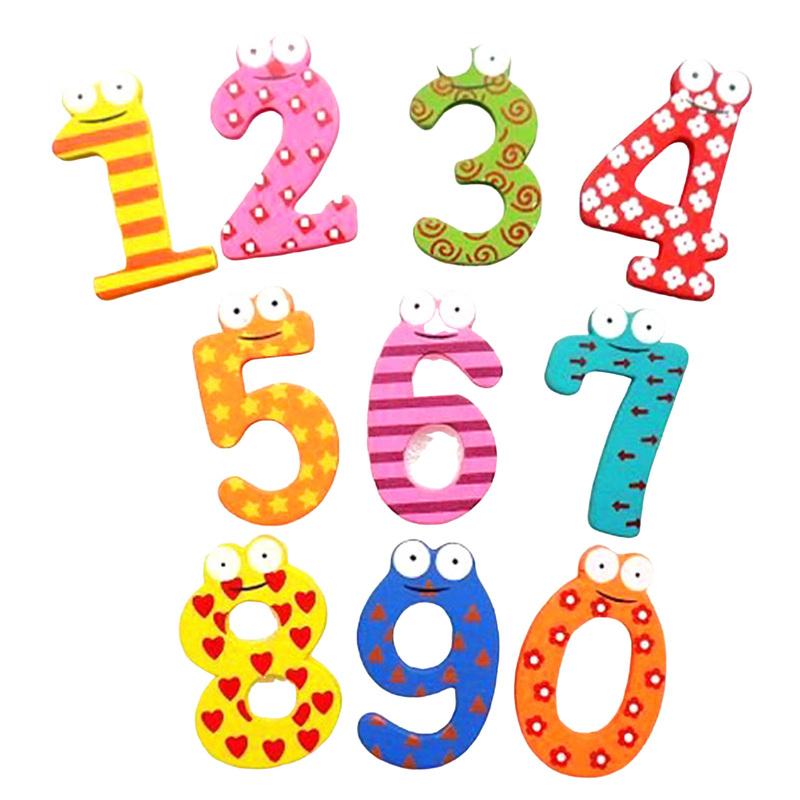 Magnetic Letters Numbers Refrigerator Magnets Colorful Letters Numbers Refrigerator Magnets Toy for Children Early Educational 10 numbers