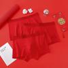 Jing Shu Mian Lucky Red Men's Cotton Boxer Briefs 3-Pack