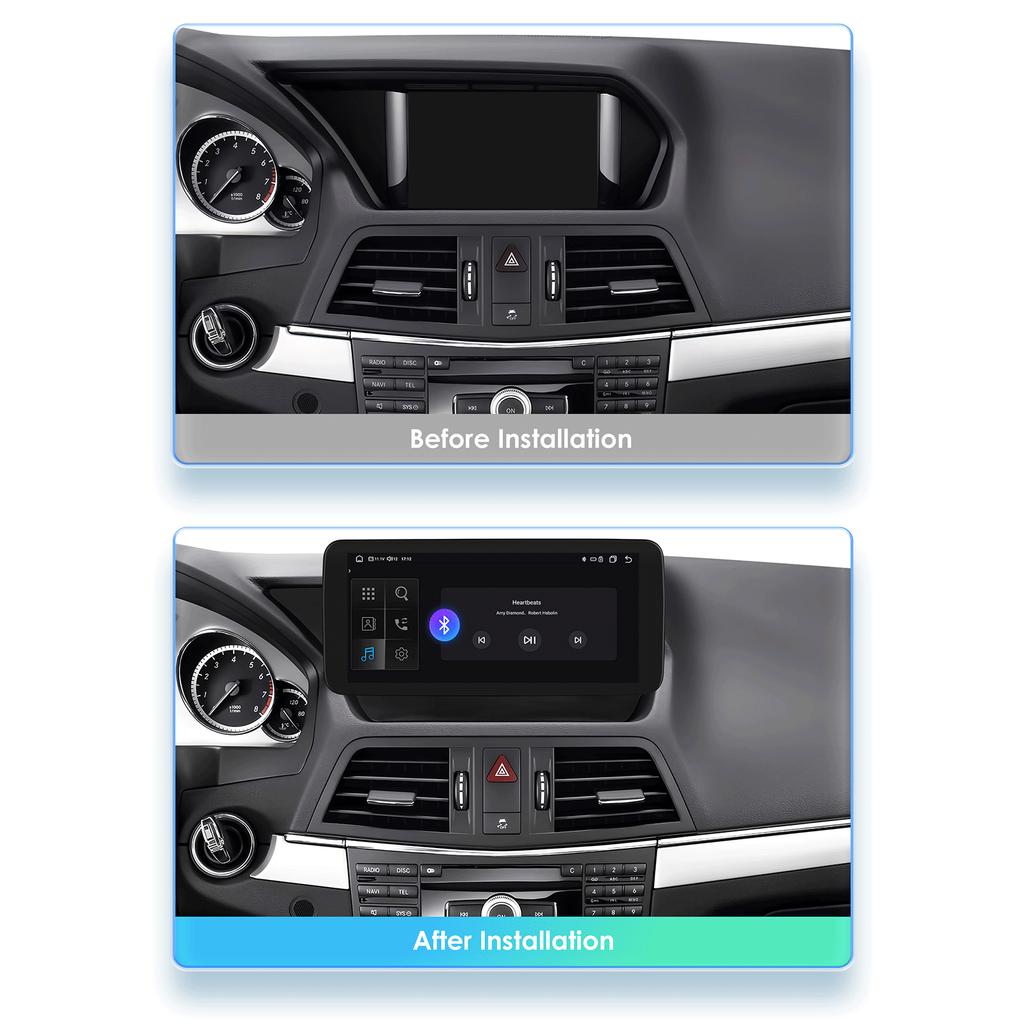 OSSURET Android 13 Auto Car Intelligent Systems Radio Carplay 4G For Mercedes Benz E-Class C207 W207 A207 NTG 4.0 4.5 5.0 2-Door Autoradio Head Unit