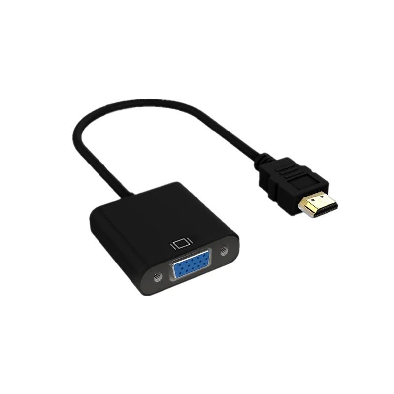 1080P HDMI-compatible To VGA Adapter Converter Cable HDMI Male To Female Digital Analog Video Cable Converter for Tablet laptop