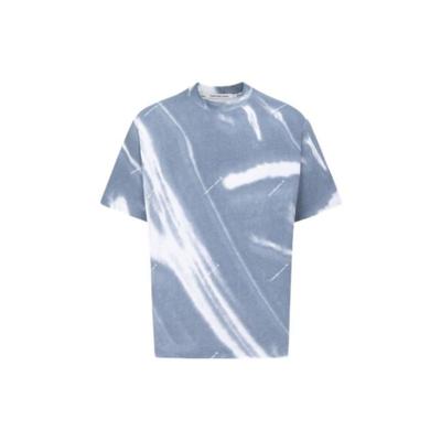T-shirt à Manches Courtes et Col Rond Tie-Dye Homme Hauts Bleu Blanc J322987-0IM