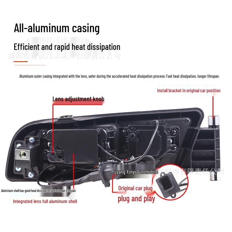 MAN TGX/TGS Front Fog Light Assembly - Super Bright LED Lens Laser Anti-Fog Light