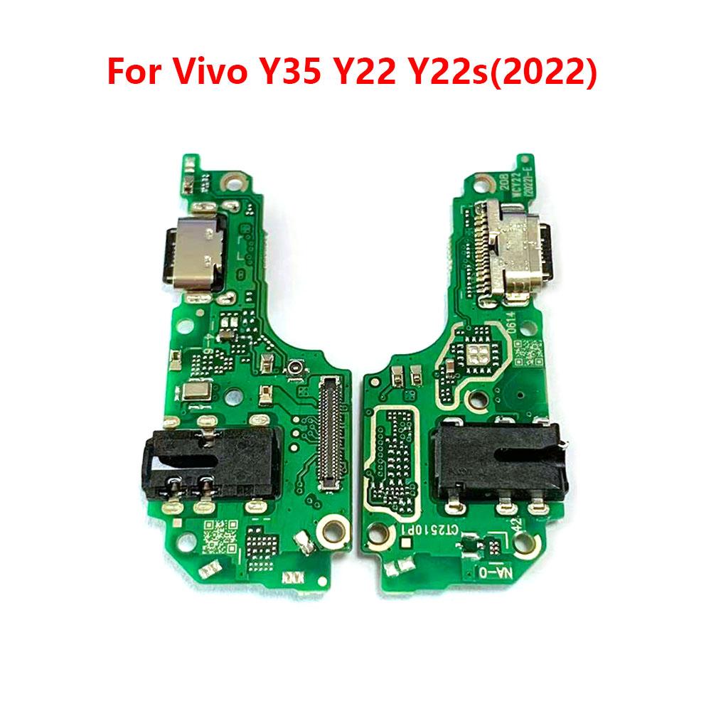 For Vivo Y35 Y22 Y22s 2022 USB Charging Board Dock Port Microphone Module Flex Cable Y35 Y22 Y22s