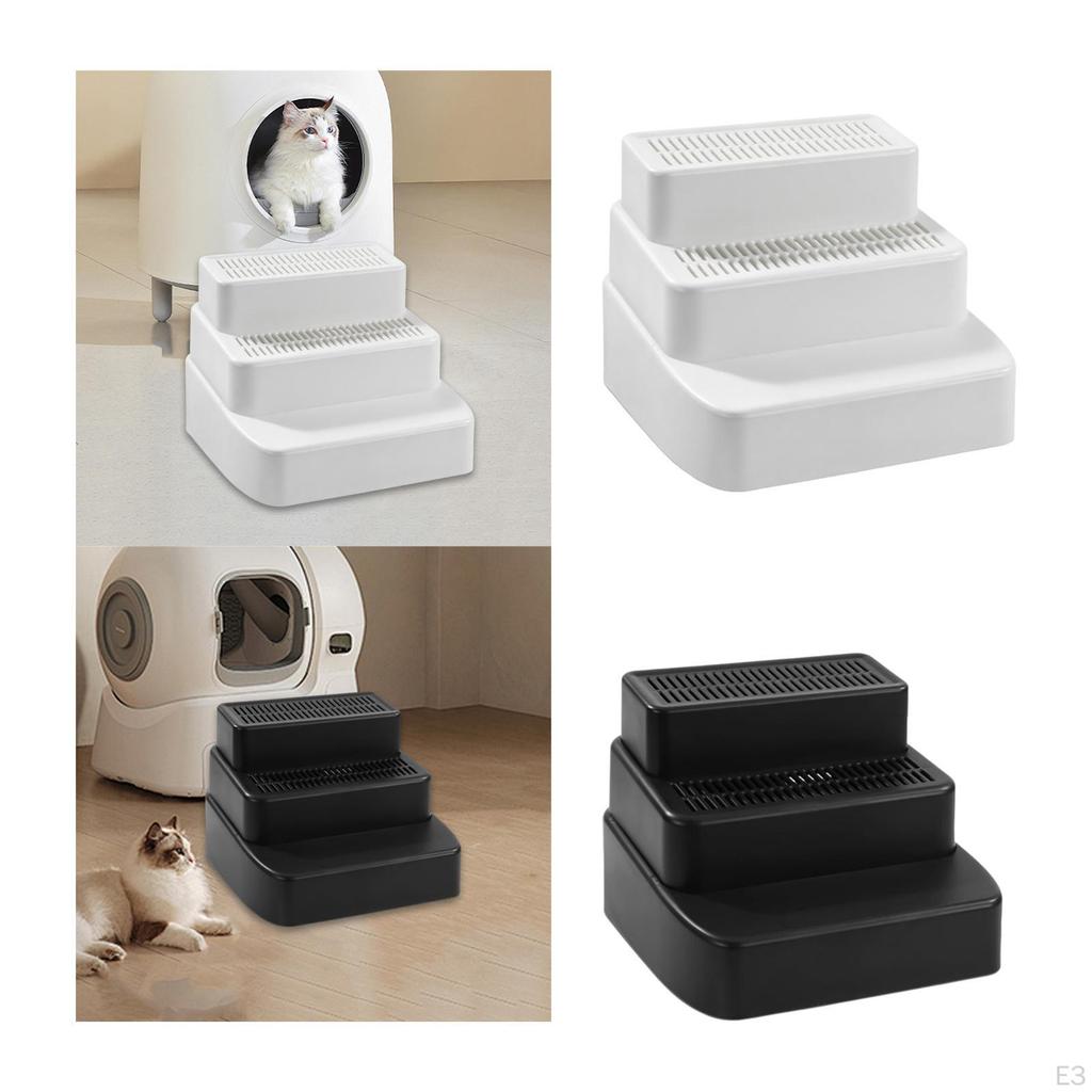3 Level Cat Litter Stair Ramp Disassembled for Senior Cats Multifunctional 28x28x21.8cm Accessories
