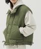 Mimthewardrobe Drawstring Padded Vest_Black
