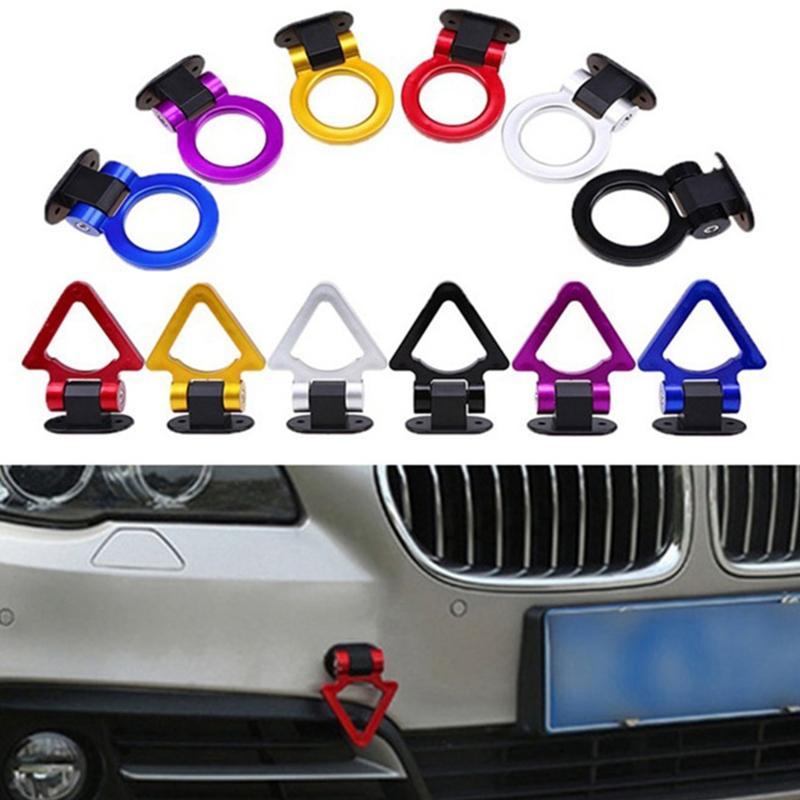 Auto Styling Anhängerhaken Aufkleber Dekoration Auto Auto Hinten Vorne Anhänger Simulationsringe Abschlepphaken ABS