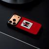 Case IH Tractor Logo Telefoonhoesje Voor IPhone 17 16 15 14 13 12 Pro Max Plus Zwart Frame Harde Schaal