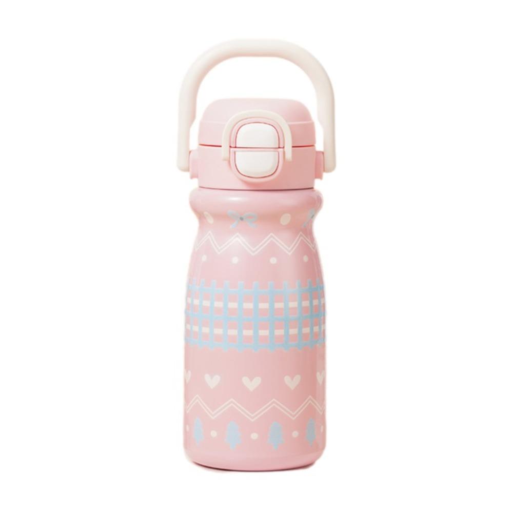 Leak-Proof Insulated Cup Large Capacity Cartoon Straw Cup Creative Double Drink Cup  School
