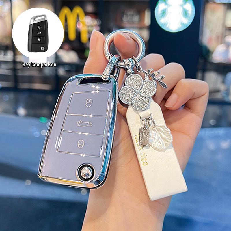 Volkswagen Passat Key Cover for 2017/18 Models - Dedicated SAIC Passat Car Key Shell with Buckle
