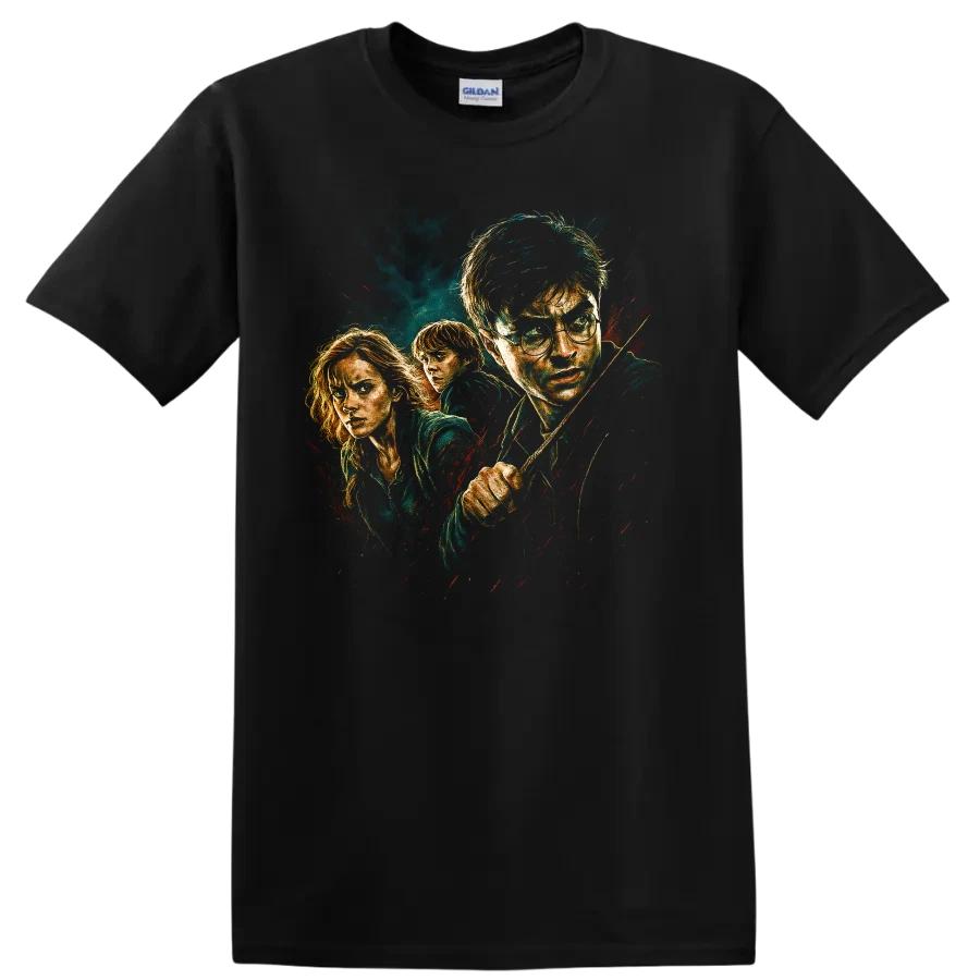 Potter Movie Trio Fantasy Wizard T Shirt Gothic Art Tee