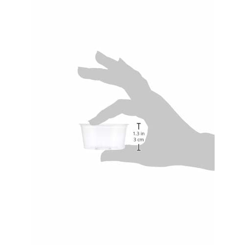 Niche Plus Commercial Small Dipping Sauce Cups, 2 oz (60 ml) with Lids, Pack of 50