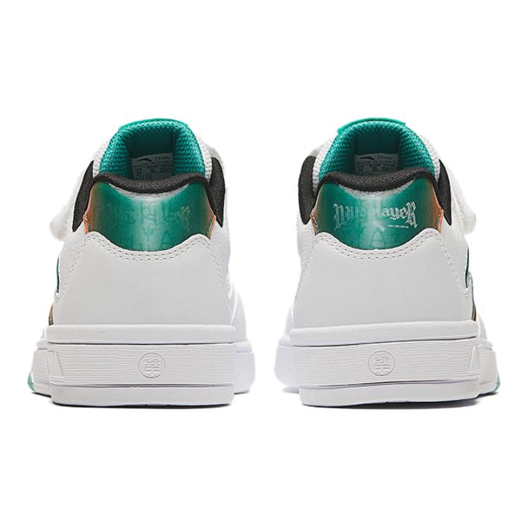 Anta Kids Comfortable Versatile Sneakers Kids Sneakers White Green 312438008-2