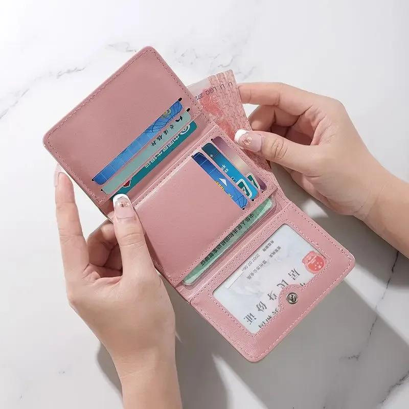 Ladies Wallet 2023 Cute Creative Small Card Holder Marble Pattern Modern Fashion Short Coin Purse Casual Money Bag PU Leather