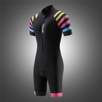 Μακρύ Ζέρσεϊ Κοντό Κοστούμι Τριάθλου/Trisuit Ρούχα Ποδηλασίας Γυναικείο Κοστούμι με Επένδυση για