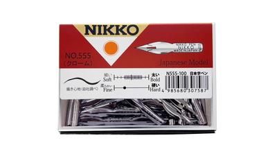 Nikko N555 Feder Japanische Zeichen Packung von N555100 Feder, Stift, 100,