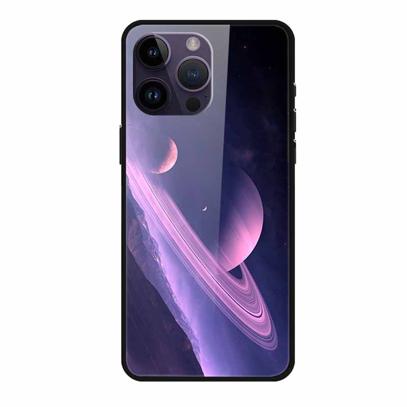 Glass Back Cover For iphone 16 Pro Max Phone Case Soft Bumper Hard Tempered Glass Case For iphone 15 Pro Max Case Funda Shell