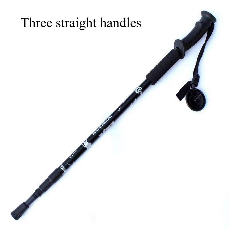 Outdoor Aluminum Alloy Telescopic Hiking Stick Professional Hiking and Walking Stick Travel Cane Equipment