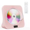Gueray CD Bluetooth CD CD USB AUX Timed Off Wide FM CD Language Music Disaster PSE Japanese Instruction Manual No Pink Player, Tabletop, Compatible,
