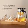 HANDUNYOU Glass Tea Set with 1800ml Teapot