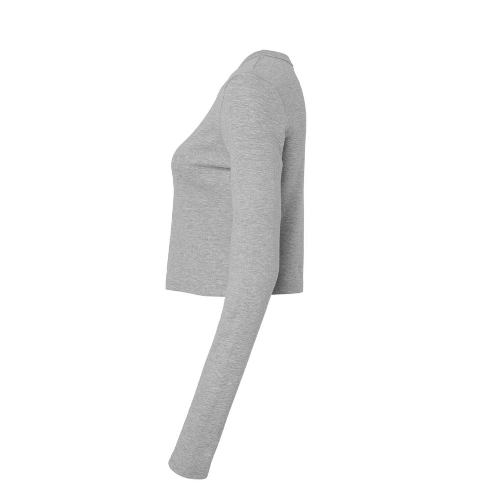 Bella + Canvas Womens/Ladies Long-Sleeved Crop Top