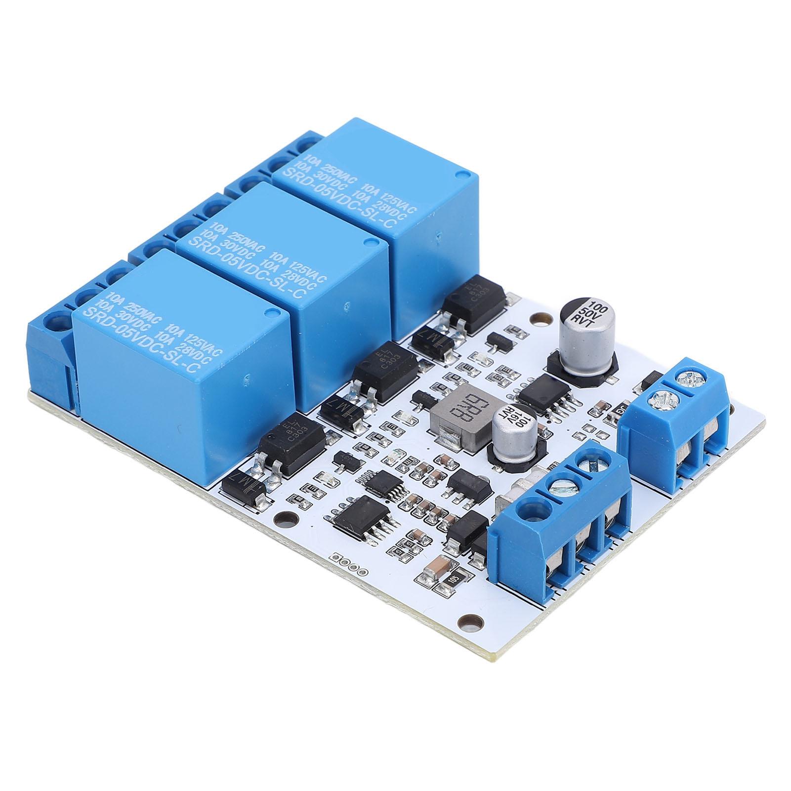 

3 Channel Relay Module RS485 TTL Serial Control RTU Relay Module with Optocoupler for Automated