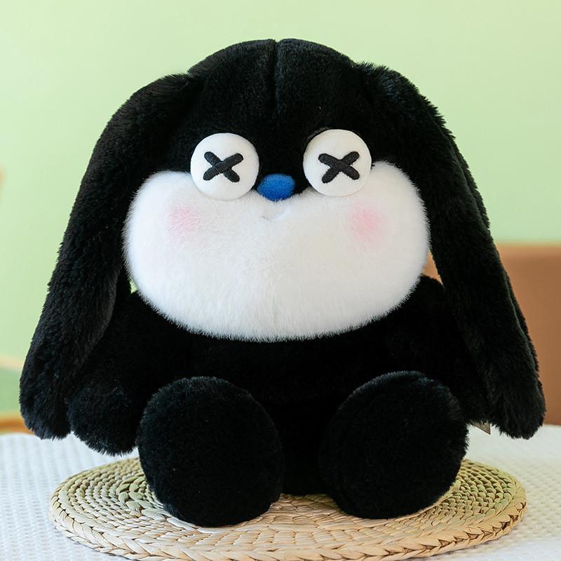 

Adorable Long-eared Bunny Plush Backpack For Kids Creative Toy Gift For Girls чёрный