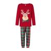 2026 Christmas Plaid Print Family Matching Pajamas Set Soft Home Loungewear
