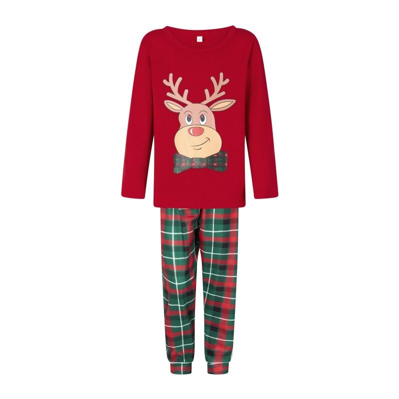 2026 Christmas Plaid Print Family Matching Pajamas Set Soft Home Loungewear