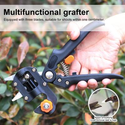 Plant Grafting Scissor Professional 2-in-1 Gardening Graft Tool Heavy Duty Pruning Shears for Trimming Flowers Fruit Trees Shrubs