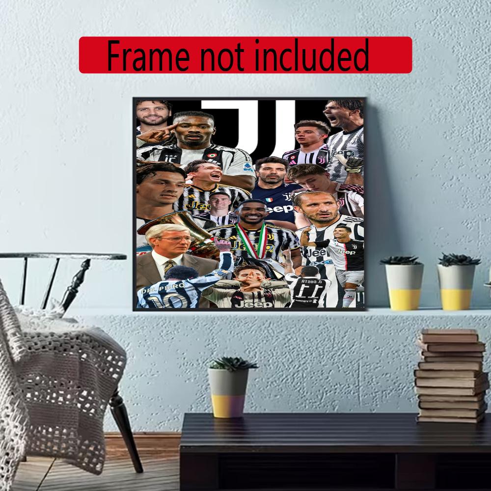Juventus 5D Diamond Painting Round Diamond Rhinestones Mosaic Diamond Embroidery Wall Paintings Rhinestones Gift Frameless