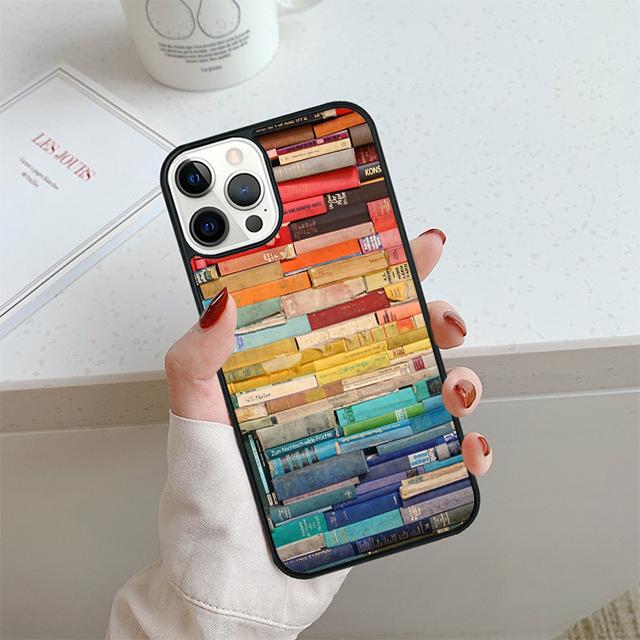 Library Book Phone Case For iPhone 17 Air 14 15 16 13 12 Cover For Apple iPhone 17 Air 14 15 16 Pro Max 6S Plus Coque
