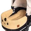 Pet Stroller Mat, Cleanable Removable Pad, Dog Cat Accessory Khaki Set