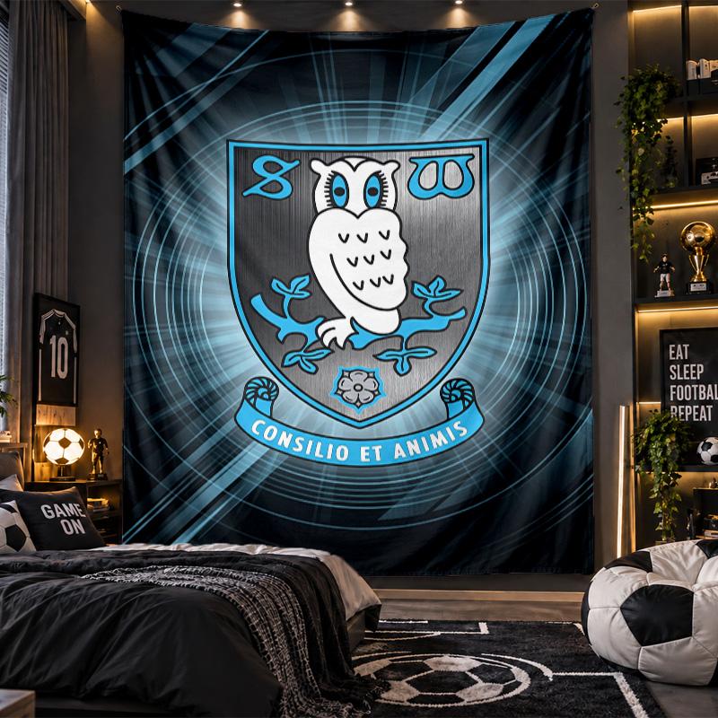 Wall Hanging Tapestry Sheffield Wednesday Print Cloth for Living Room Bedroom Home Decor