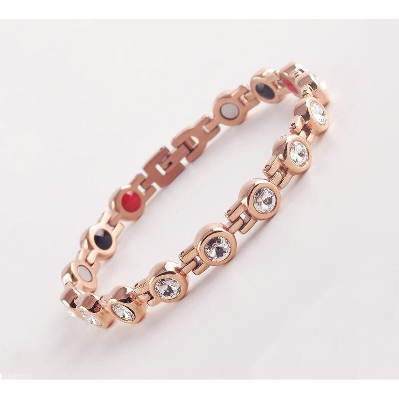 Hot Sale Zinc Alloy Full Magnet Diamond Bracelet Adjustable Bracelet