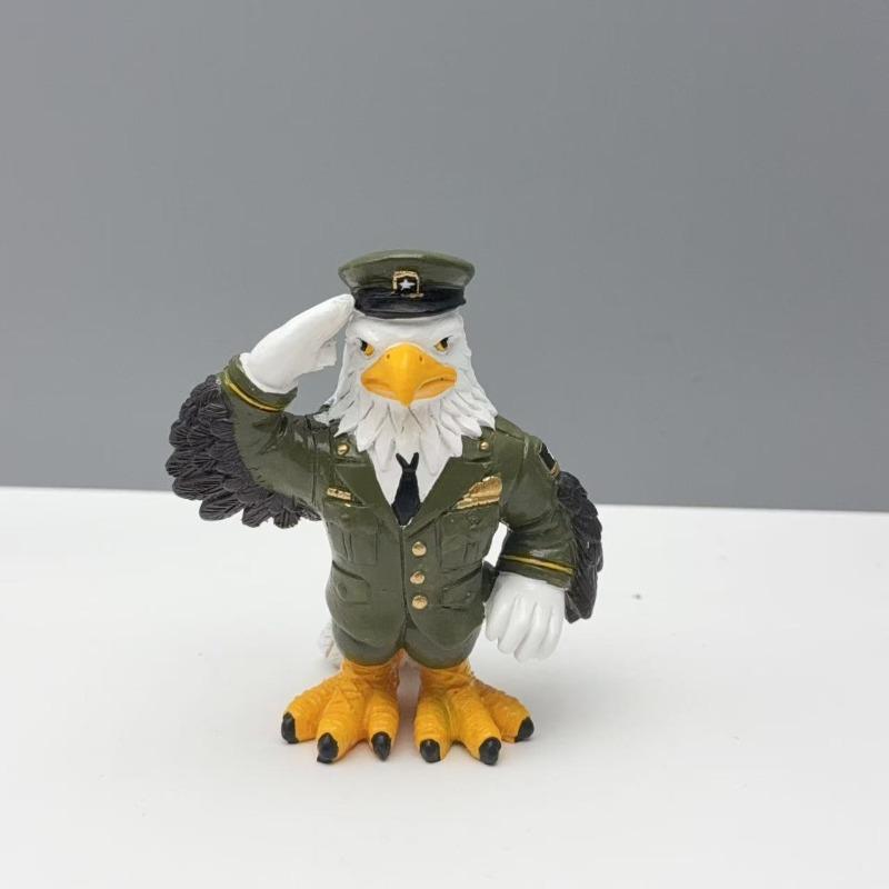 Creative and Novel Resin Decorations. The Halloween Imaginative Creation Series of Eagle, Navy Duck Figurines.