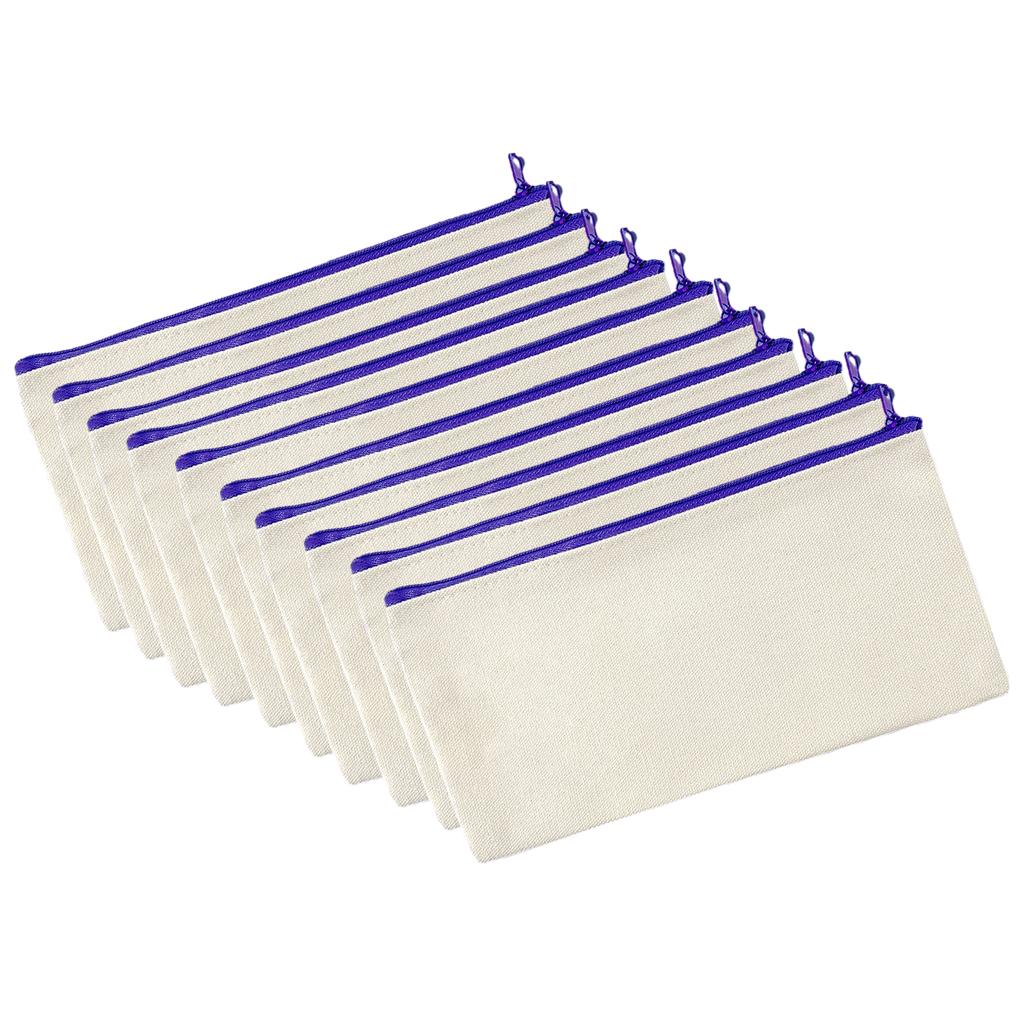 10pack/lot Store Your Keys And Pencils With These Canvas Stationery Bags Stationery Boxes Hand Drawn Bags Makeup Bags