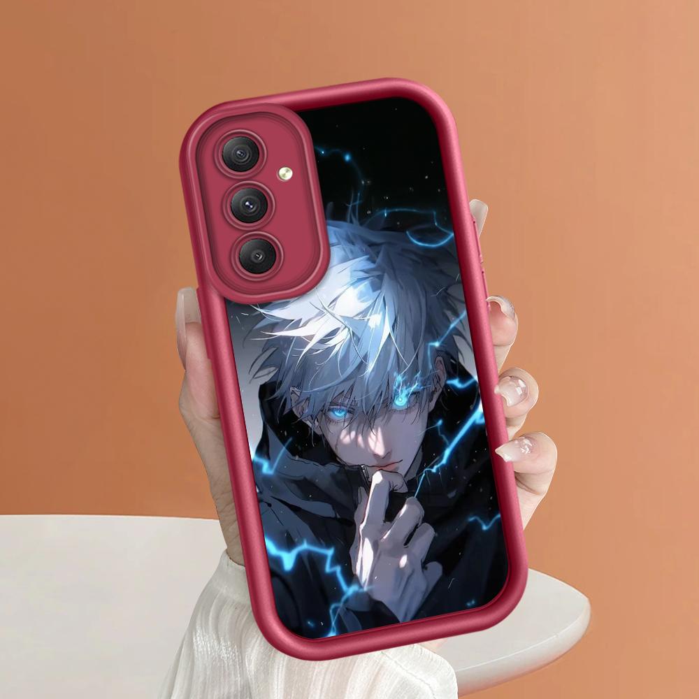 Soft Silicone Square Ladder Printing Pattern Phone Casing Full Cover Camera Shockproof Protection Rubber Case for Samsung