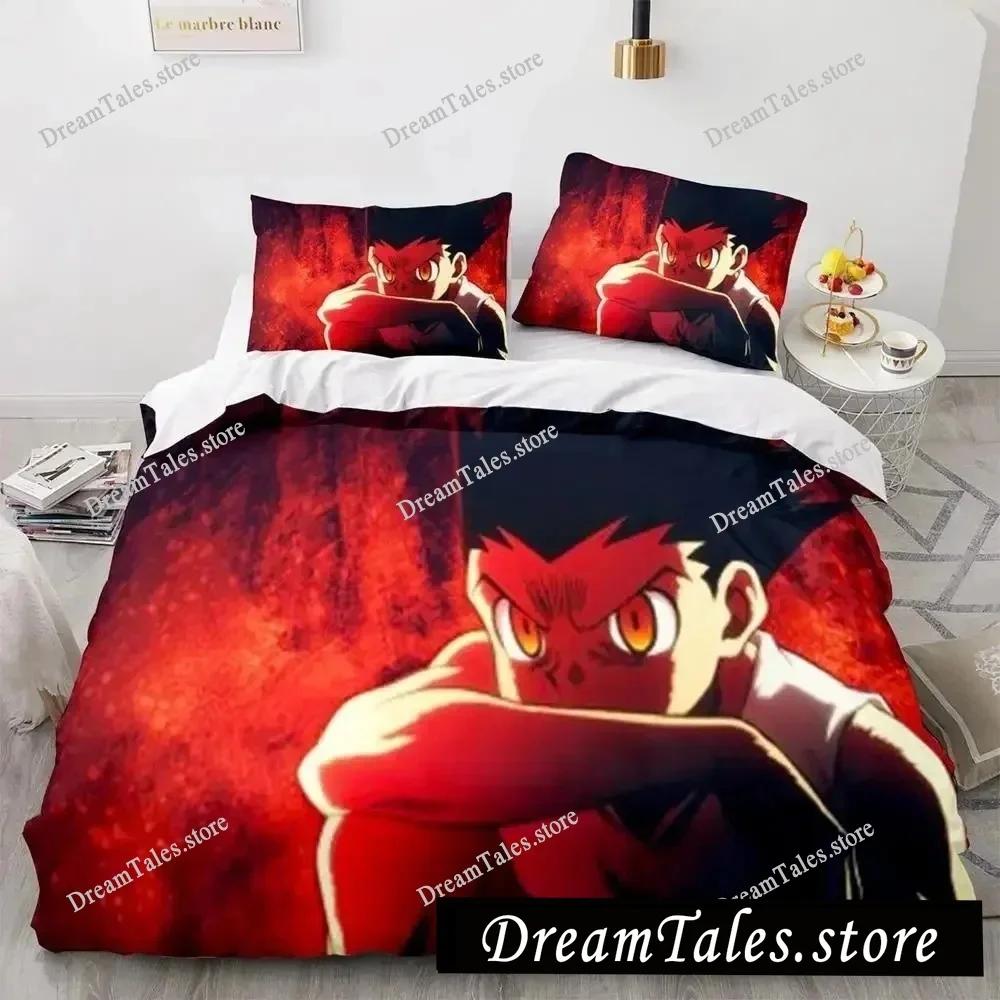 New 3D Print Home Textiles HUNTER×HUNTER Bedding Set Single Twin Full Queen King Size Bed Set Adult Kid Bedroom Duvet Cover Sets