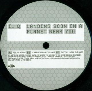 

12inch Record DJ Q Landing Soon On A Planet Near You GOBX5 Go Beat 1997 UK Dance Electronica Used