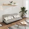 Vidaxl 2-Seater Sofa, Light Gray, Upholstered In Velvet