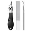 Ultra-Sharp Angled Stainless Steel Nail Clippers for Thick Nails