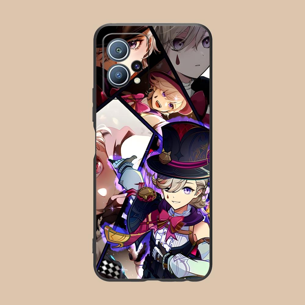 Game GI Lyney Matte TPU Mobile Phone Case for Huawei P60 P50 P40 P30 P20 P10 P9 P8 Pro Lite Plus Colorful Printing Cover