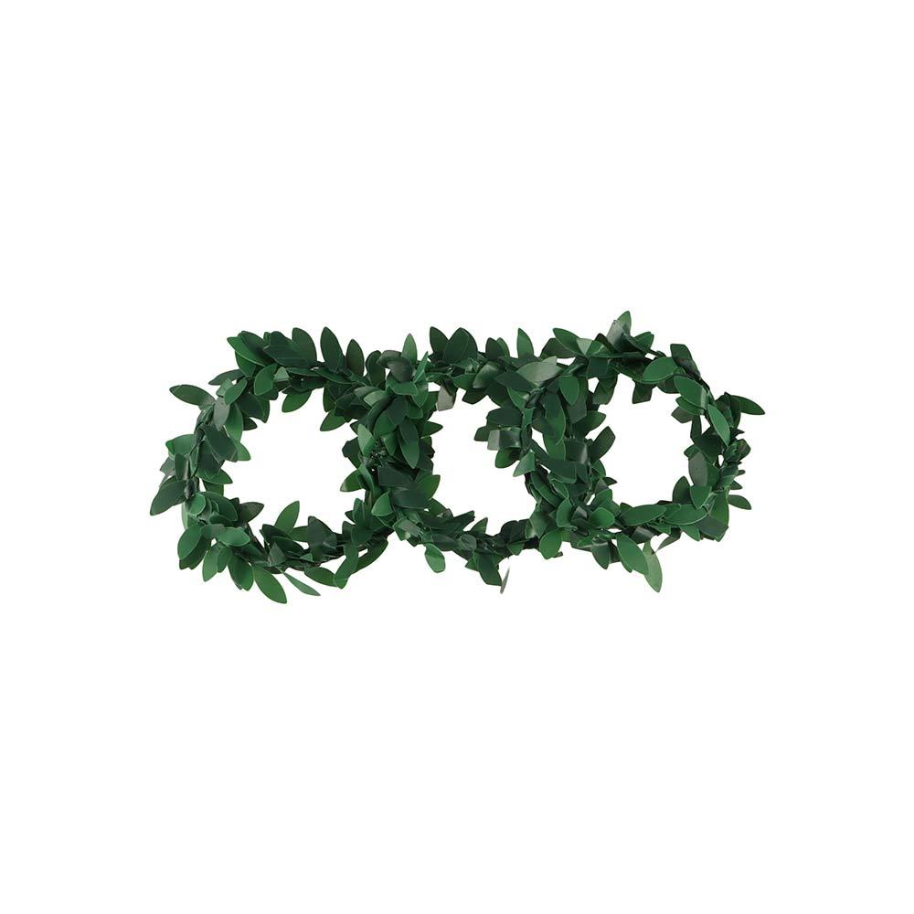10pcs Plastic Green Rattan Shaped Napkin Ring Simulation Table Decoration Birthday